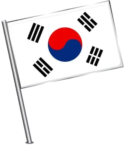 C-3 단기 초청비자로 한국을 찾는 외국인 단체를 상징하는 태극기 일러스트